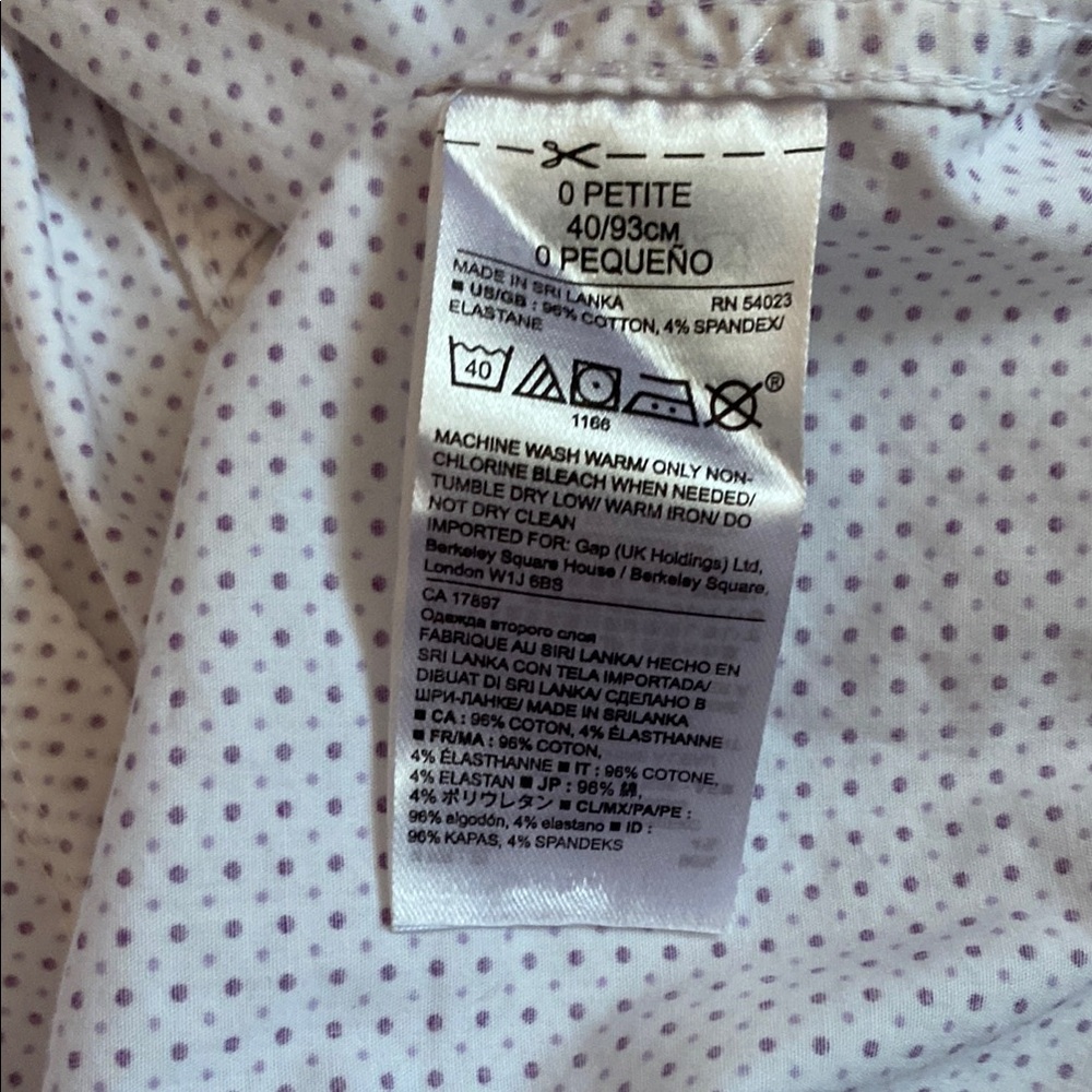 BANANA REPUBLIC Sleeveless White Button-Up Women's Top - Picture 7 of 7